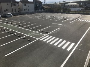 駐車場の拡張工事完了と一方通行のご案内