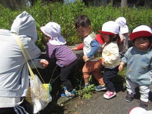 お散歩に行きました！（１歳児さん）