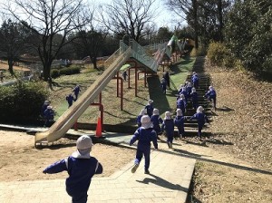 とんぼ池公園へ遠足に行きました！（４歳児さん）