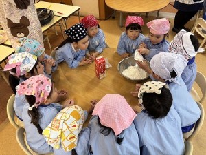 ホットケーキパーティーをしました！（５歳児さん）