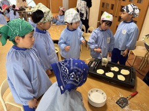 ホットケーキパーティーをしました！（５歳児さん）