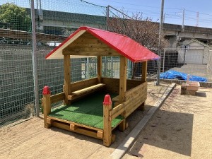 木製遊具が新しくなりました✨