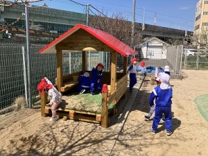 木製遊具が新しくなりました✨