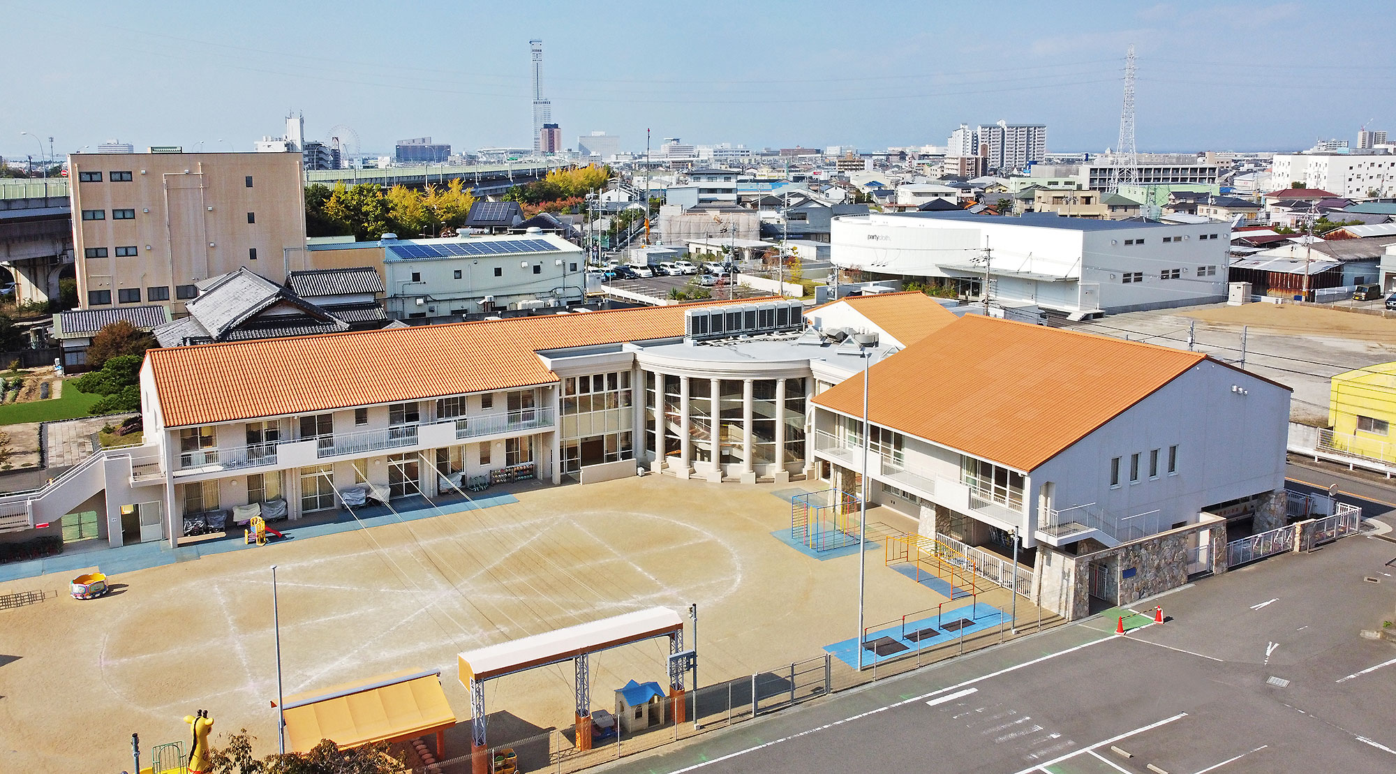 園舎全体空撮